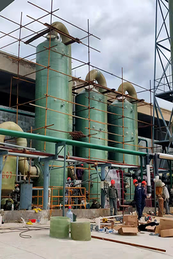 北?；夭Ａт搰娏芩U氣處理安裝現(xiàn)場(chǎng)